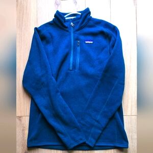Patagonia Men's Better Sweater 1/4-Zip fleece in Men's Medium Navy Blue